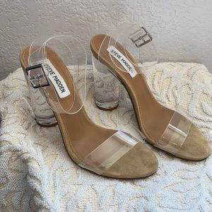 Steven Madden Size 6 shoes (clear)